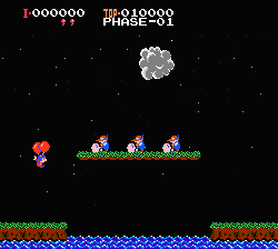 Ballon Fight NES screenshot 1