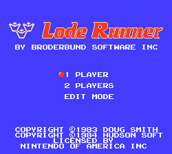 Lode Runner NES screenshot 1