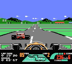 Nigel Mansell's World Championship Challenge NES screenshot
