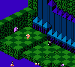 Snake Rattle'n Roll NES screenshot 1