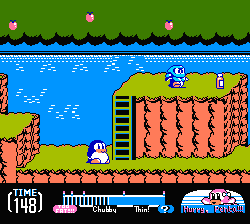 Yume Penguin Monogatari NES screenshot 2