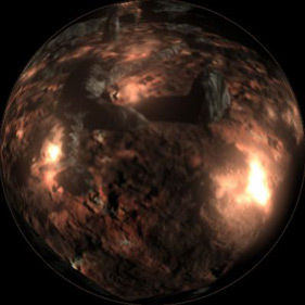 Magma Cave Mirrored Ball HDRI